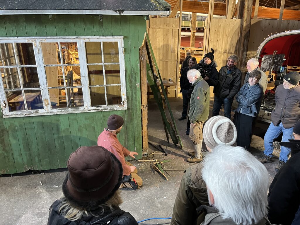Diskussion om håndværkerteknikker og istandsættelse af den lokale bygningskultur i Præstø